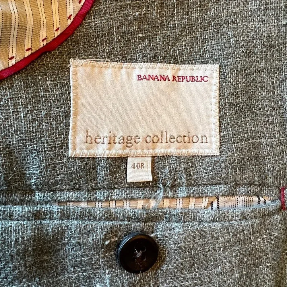 Banana Republic Heritage Collection Grey Blazer